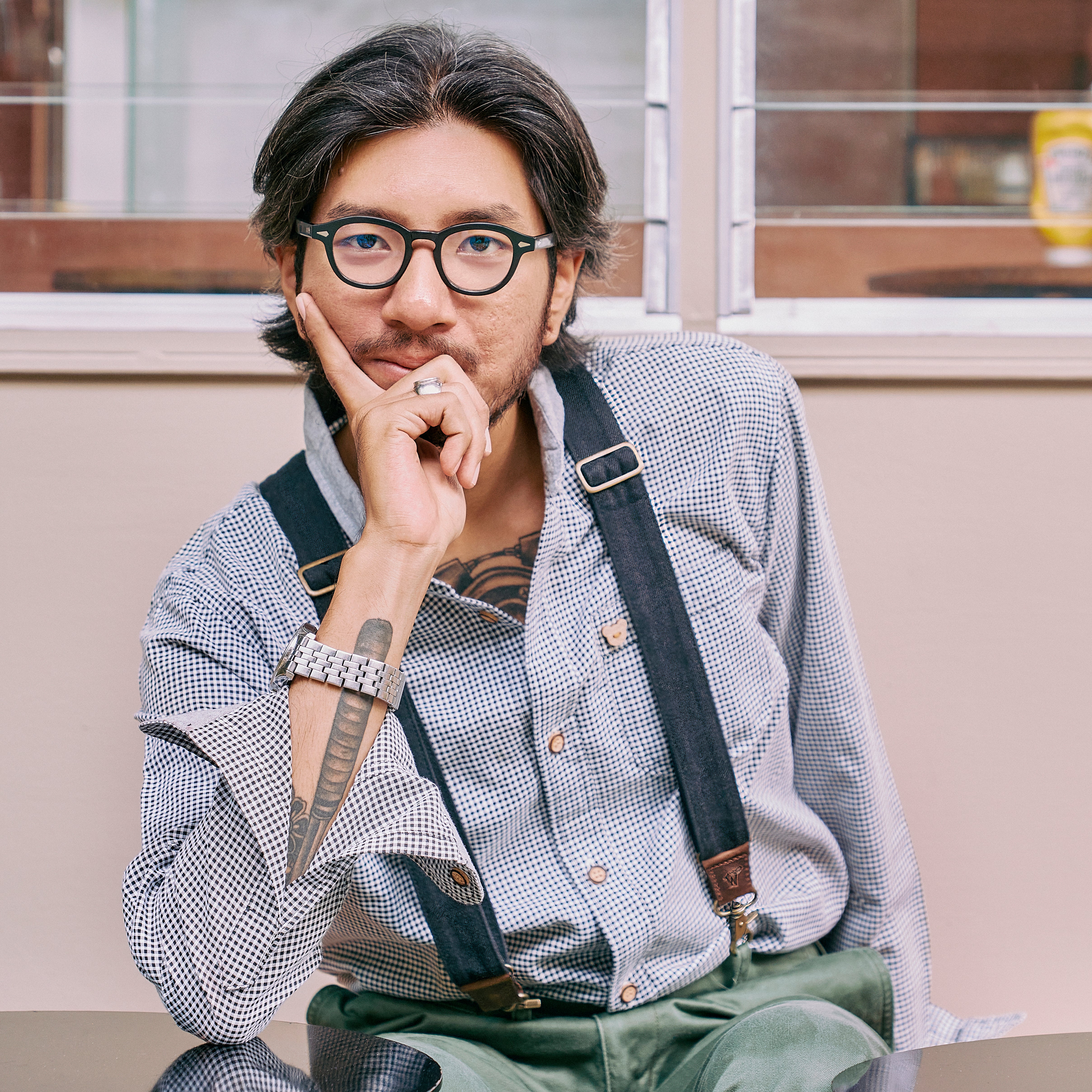 Duck Breite Hosenträger in Navy No. C6216