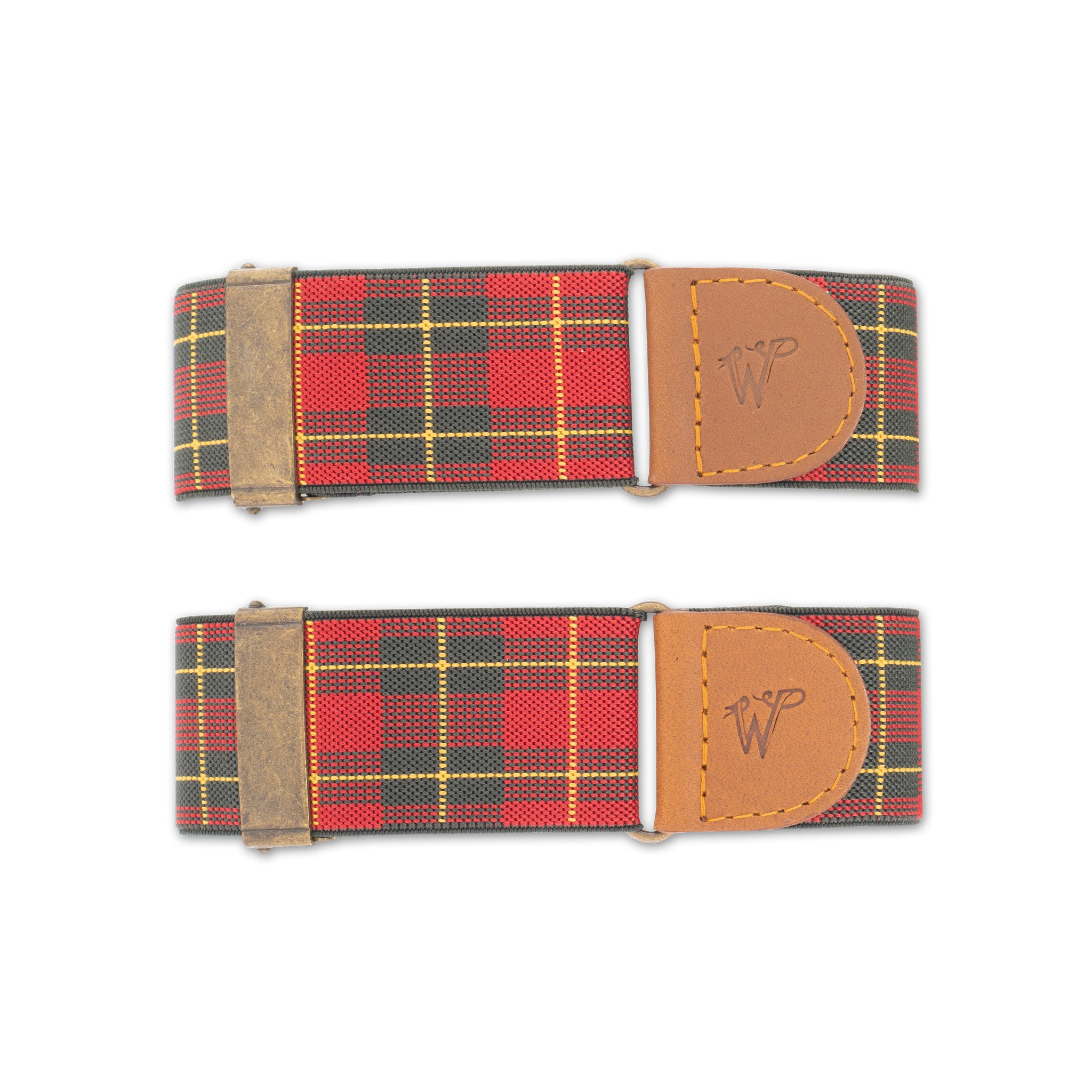 Ärmelhalter Tartan Rot-Grün No. S5413