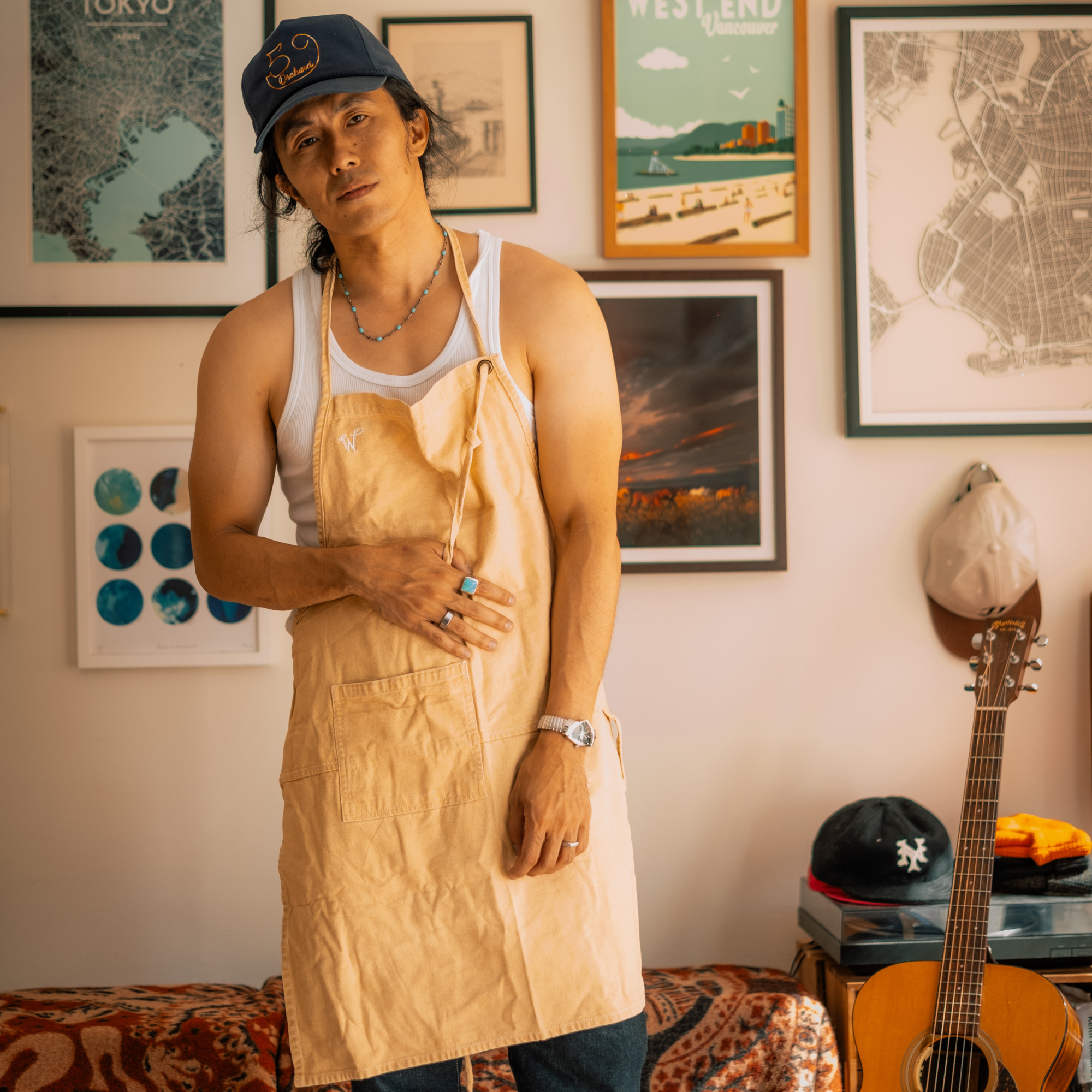 Schürze Beige No. A6215 