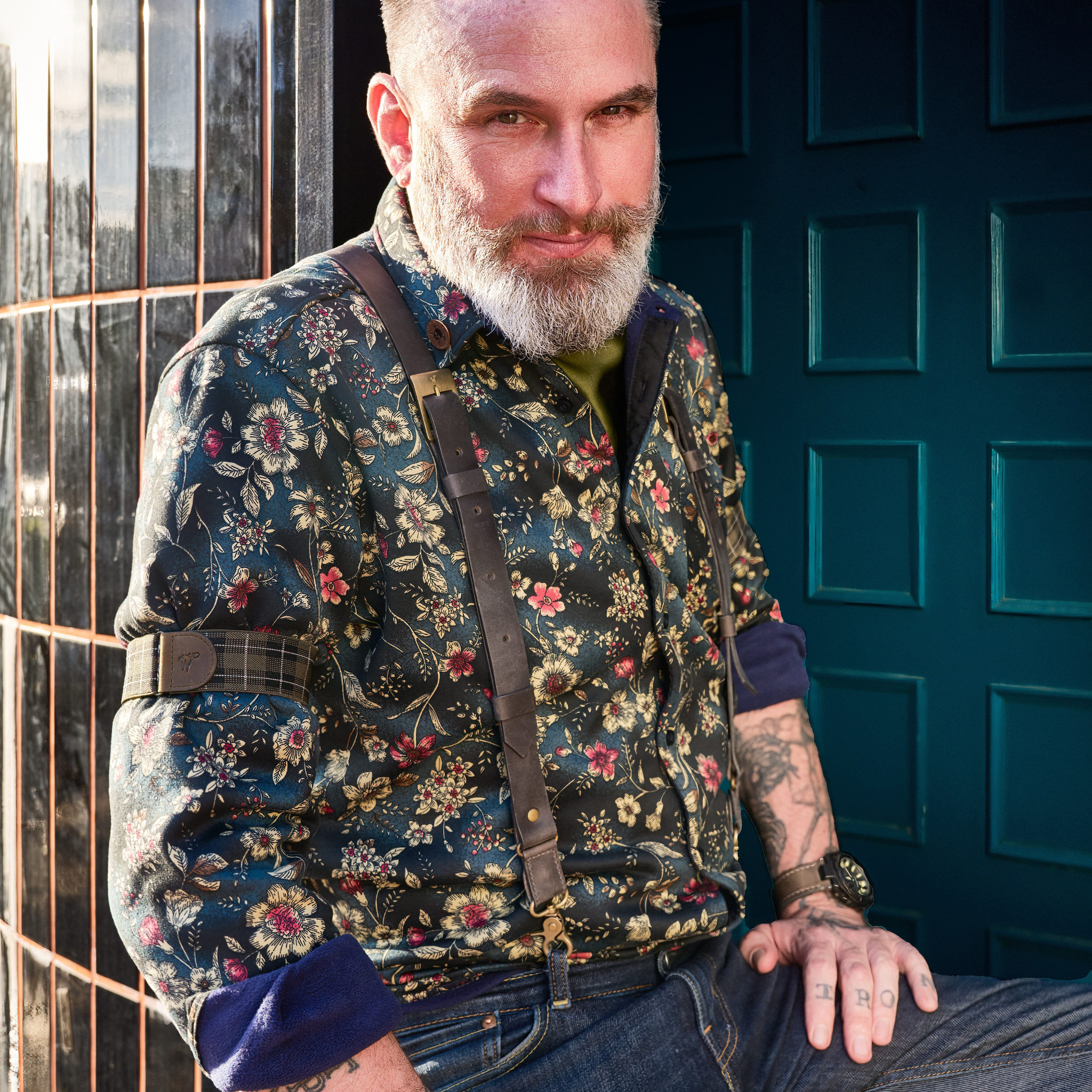 Dakota Ash Gray Slim Suspenders No. L2016