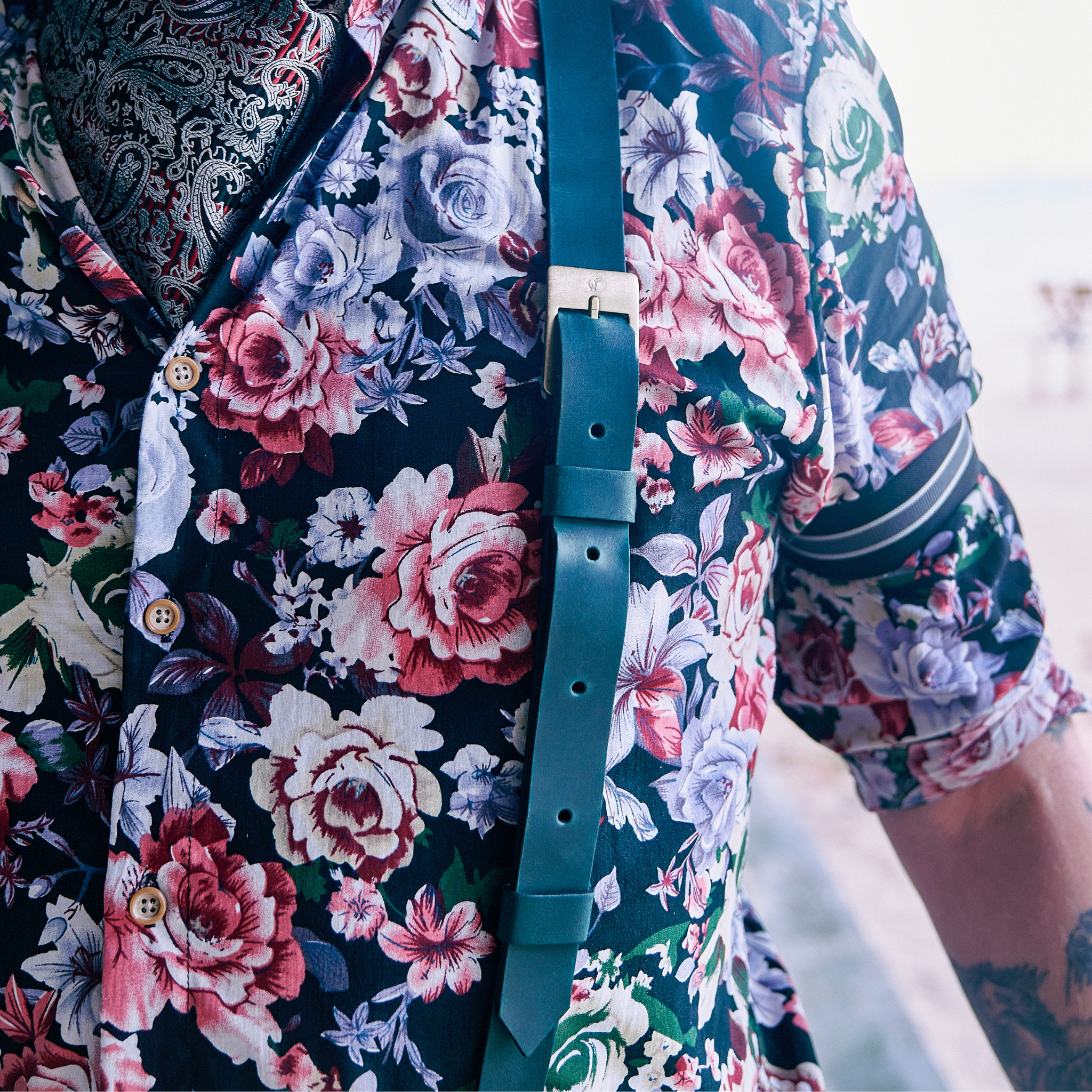 Dakota Olivgrüne schmale Hosenträger No. L2014