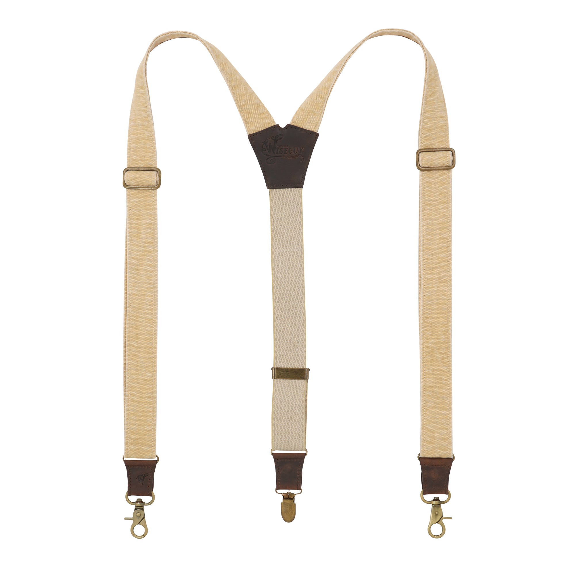 Duck Beige Wide Suspenders No. C6018