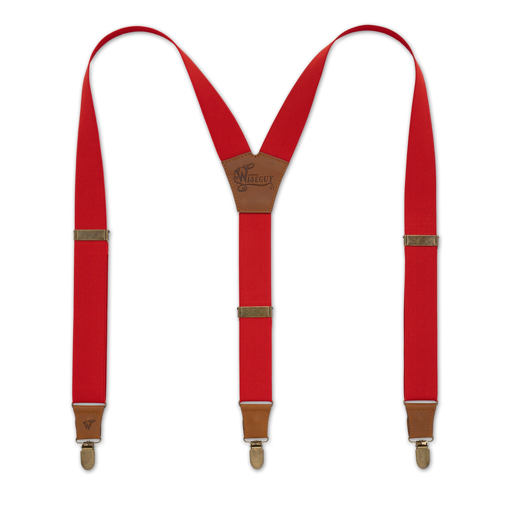 Essential Blood Red Wide Suspenders No. E5017