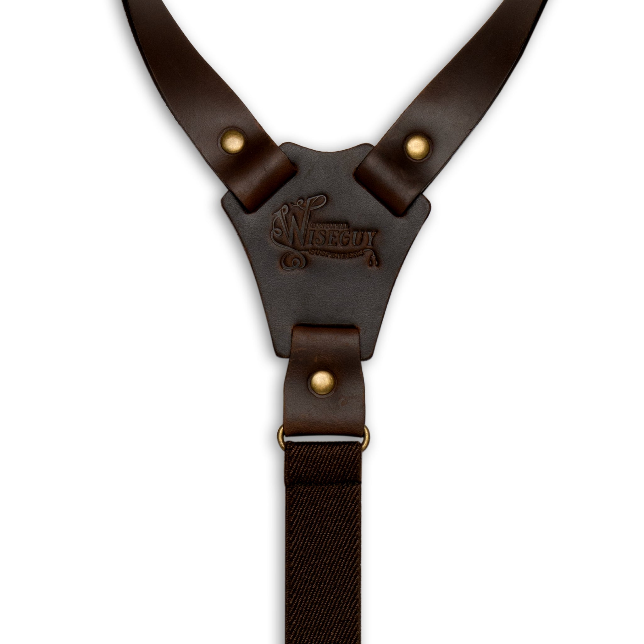 Crazy Horse Flex Brown Skinny Suspenders No. F2113