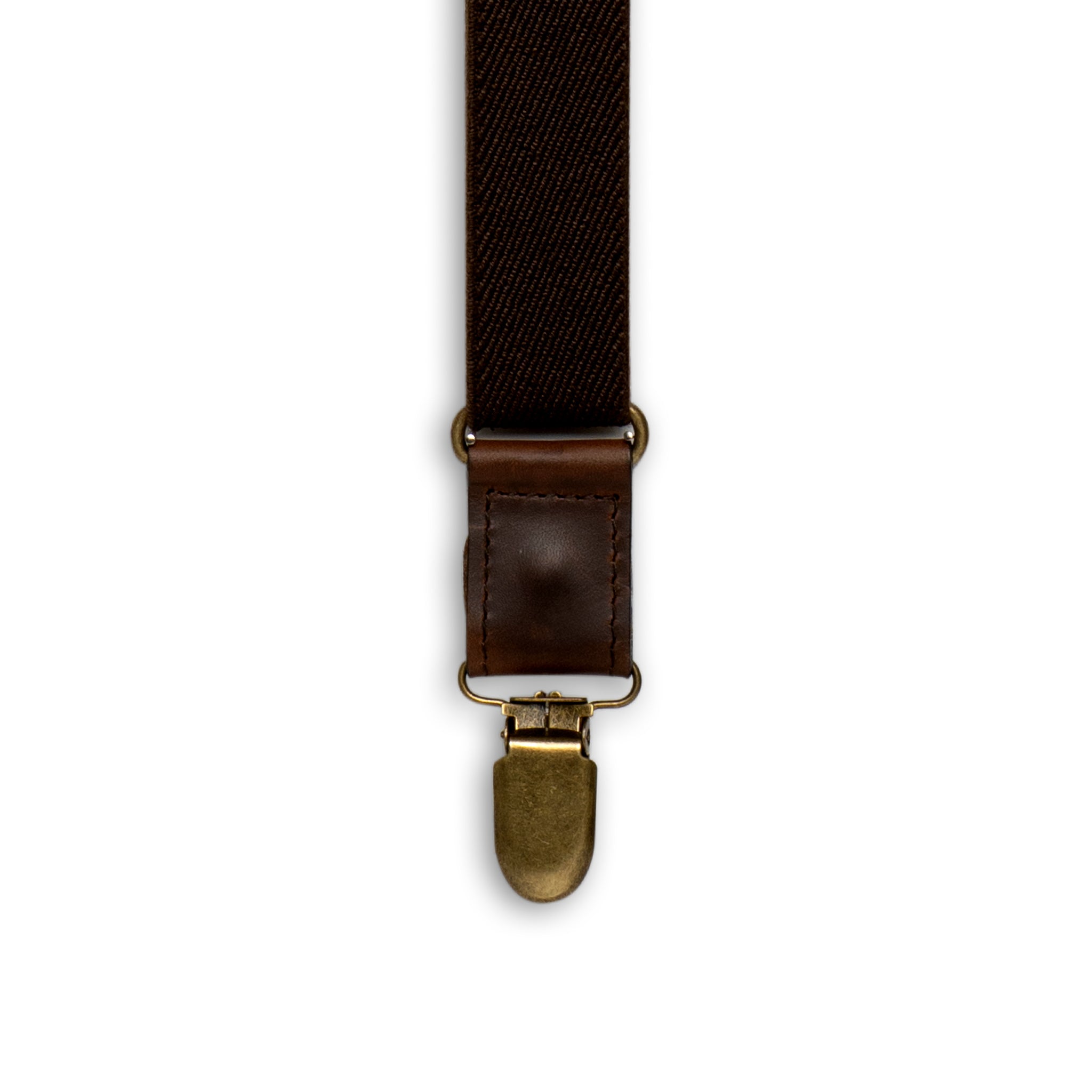 Crazy Horse Flex Brown Skinny Suspenders No. F2113