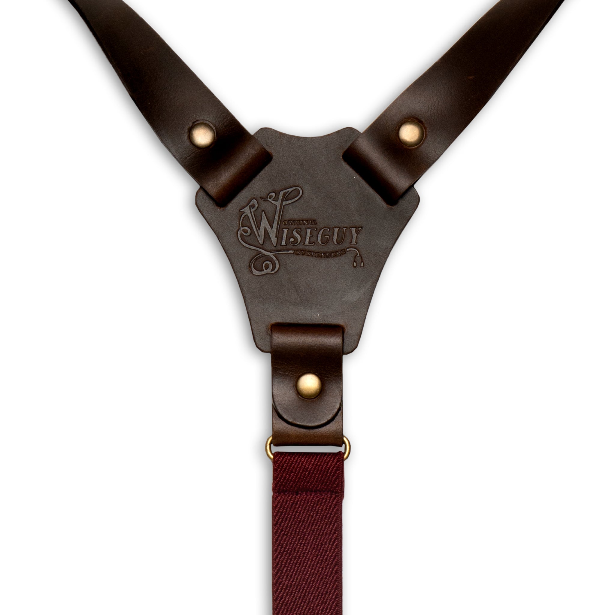 Crazy Horse Flex Dark Brown Slim Suspenders No. F2114