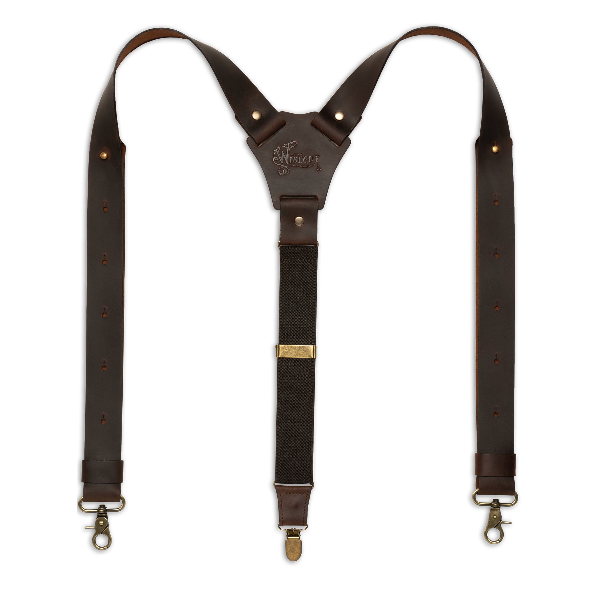 Crazy Horse Flex Dark Brown Wide Suspenders No. F2115