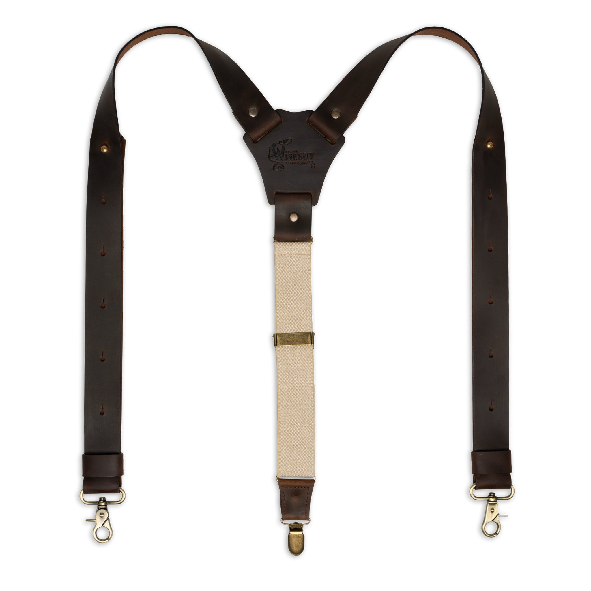 Crazy Horse Flex Dark Brown Wide Suspenders No. F2115