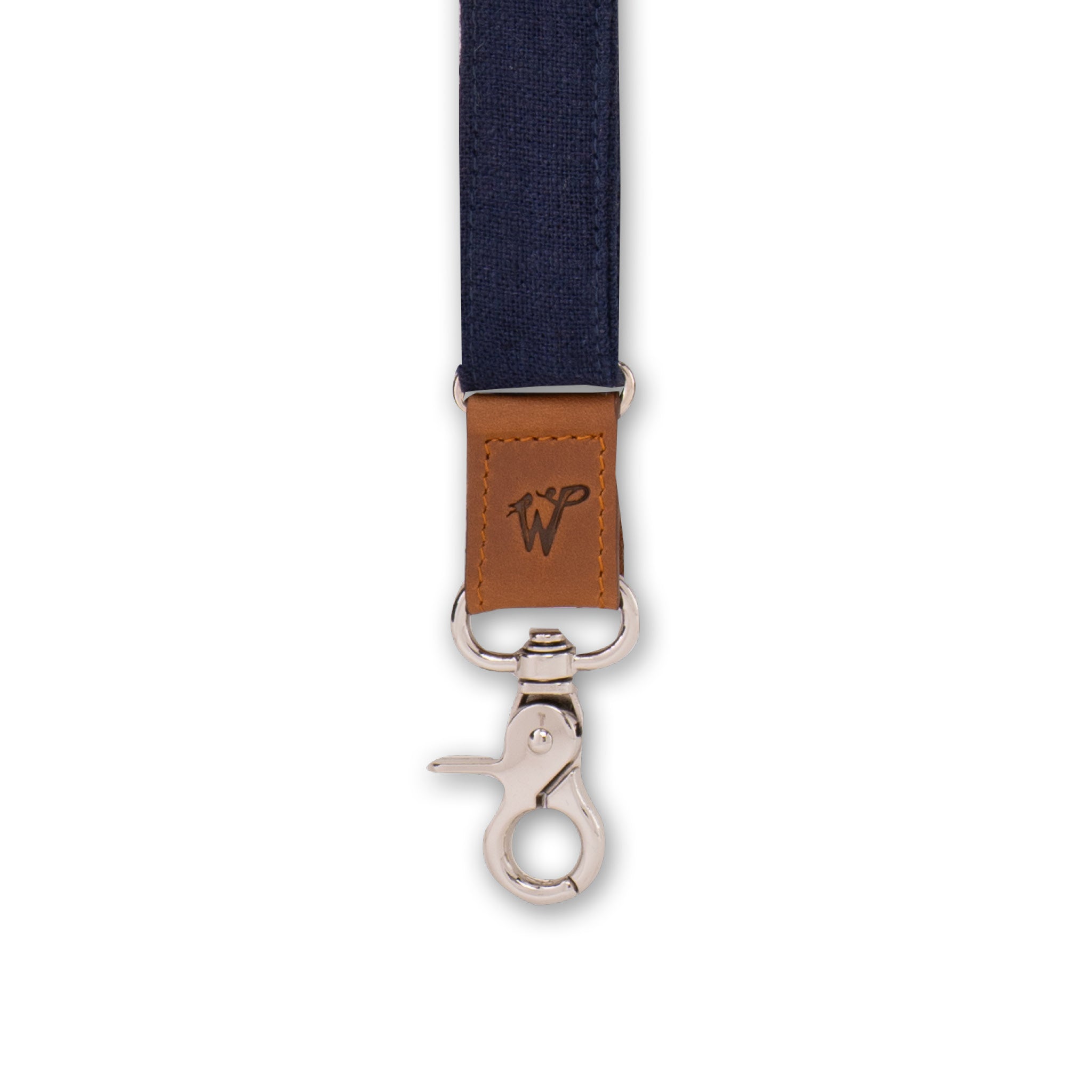 Linen The Shipwright Schmale Hosenträger in Marineblau No. G7311