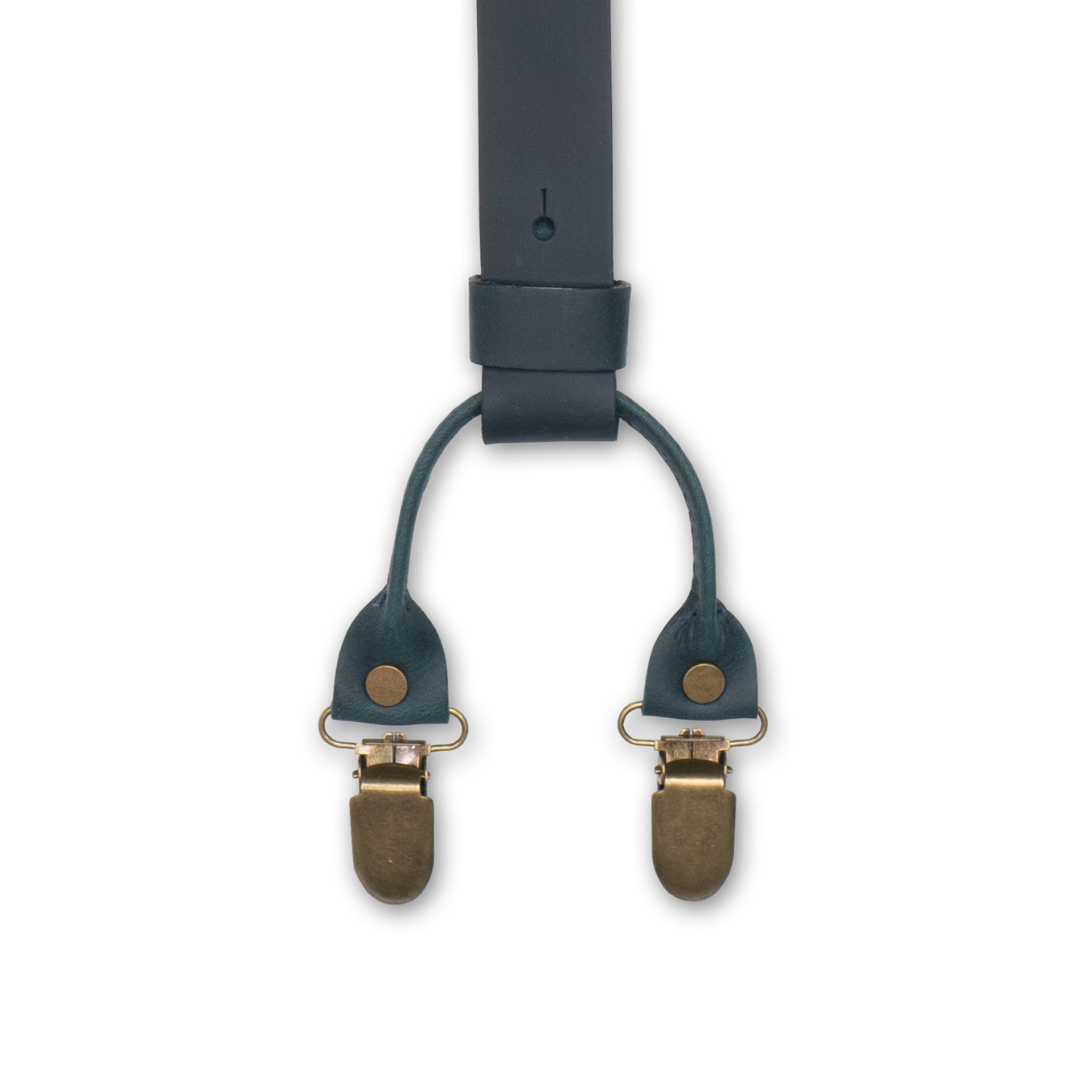 Crazy Horse Navy Blue Slim Suspenders No. L2010