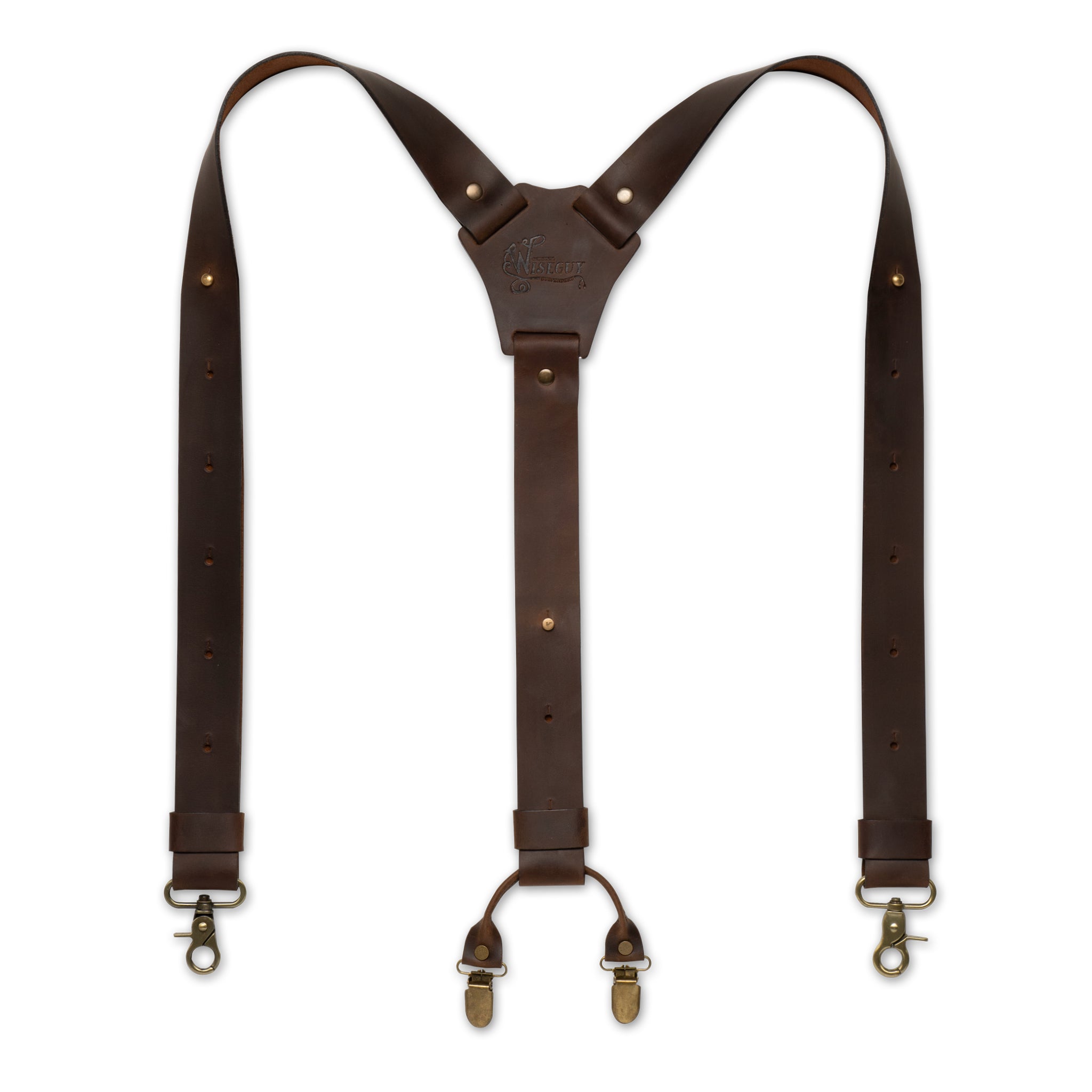 Crazy Horse Brown Wide Suspenders No. L2011