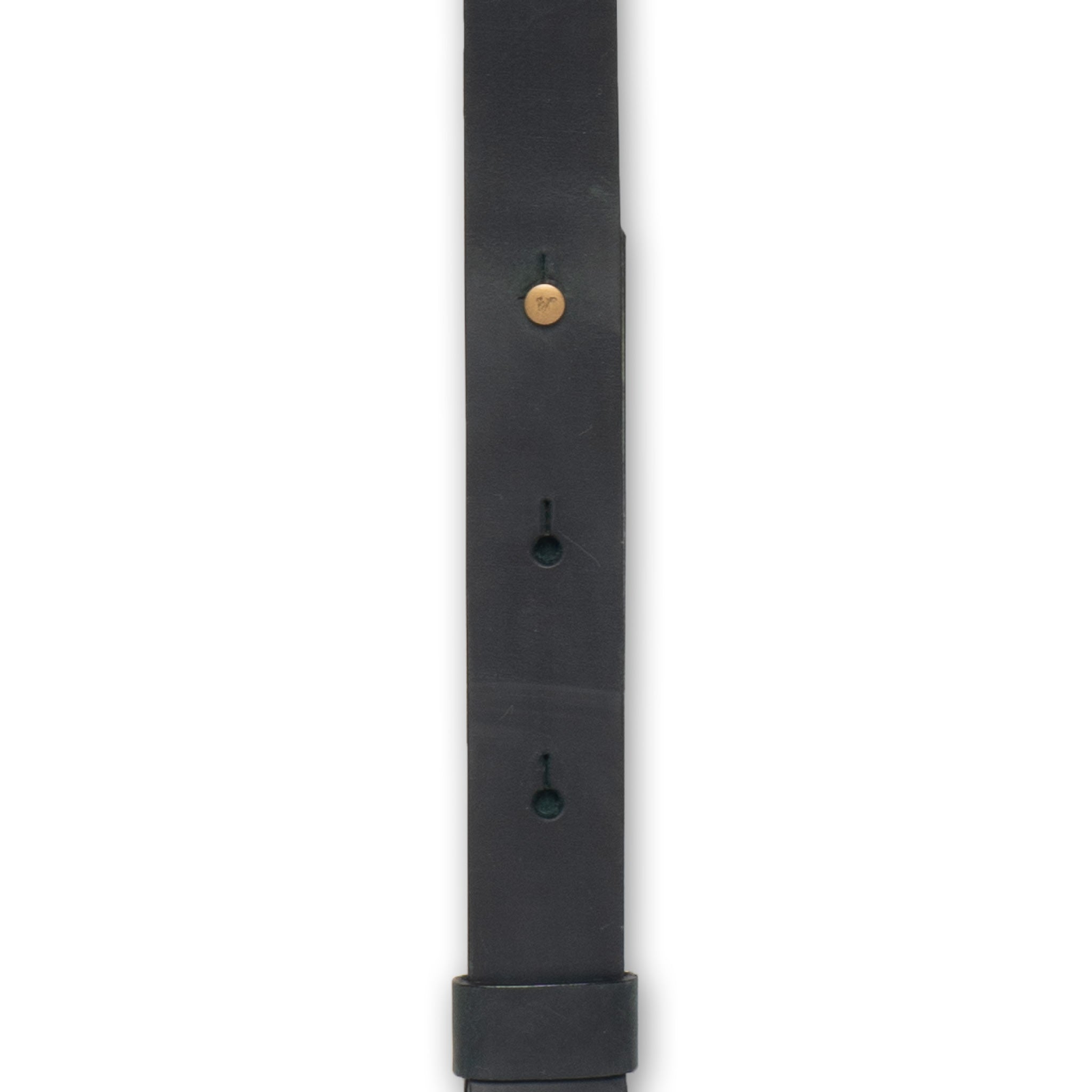 Crazy Horse Buckle Navy Blue Slim Suspenders No. L2012