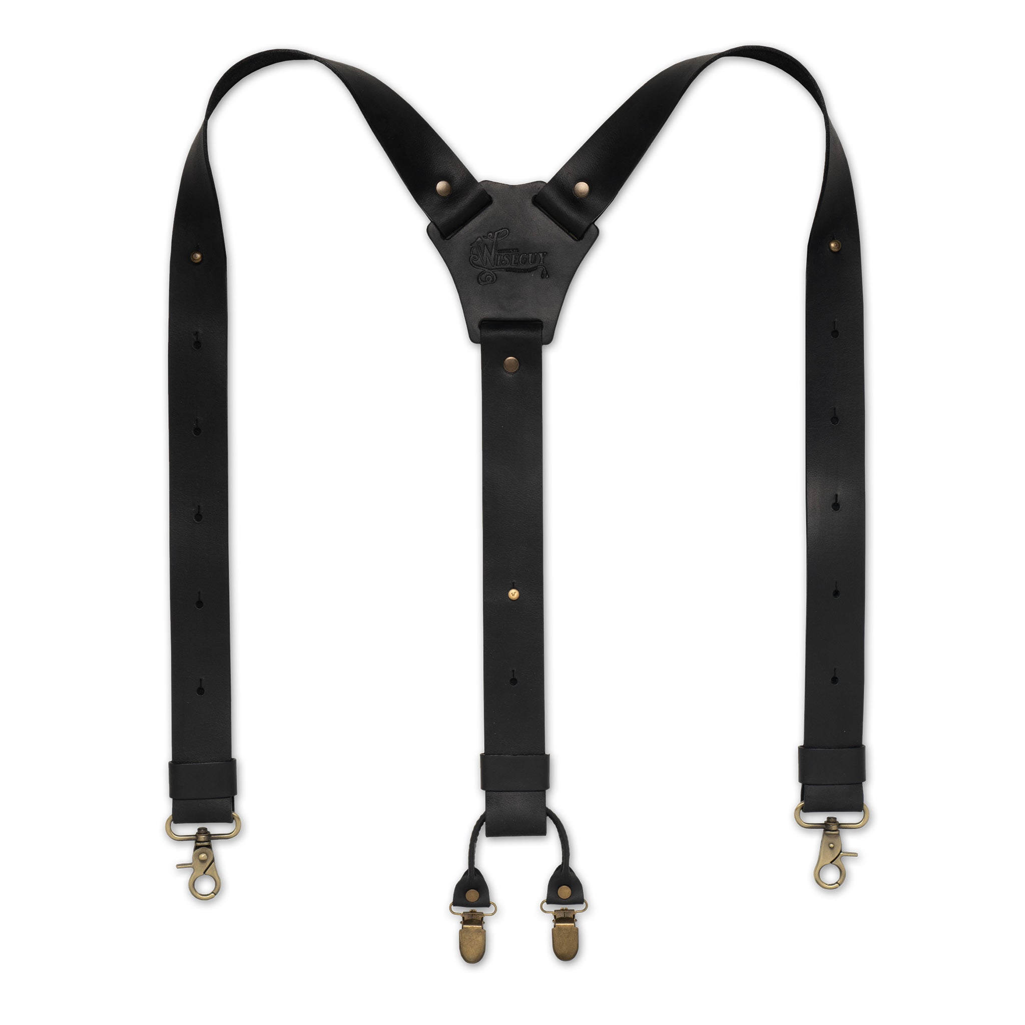 Crazy Horse Black Wide Suspenders No. L2015