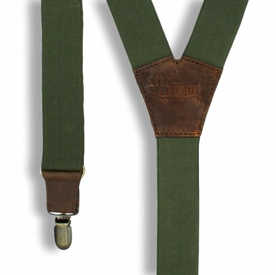 Essential Army Green Breite Hosenträger Nr. E5012