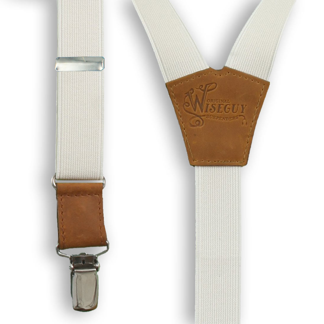 Essential Vintage Weiße schmale Hosenträger Nr. E5050